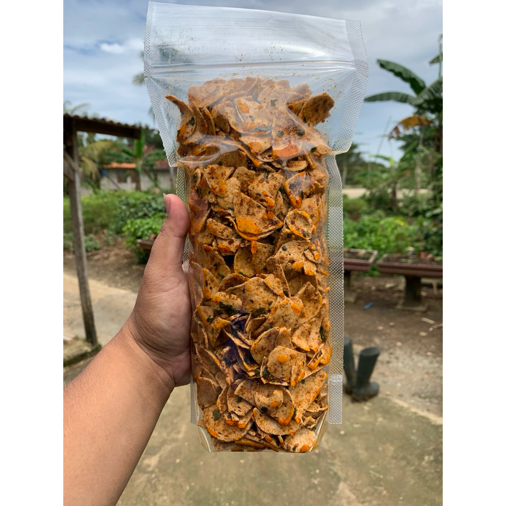 

Basreng pedas daun jeruk 500grm