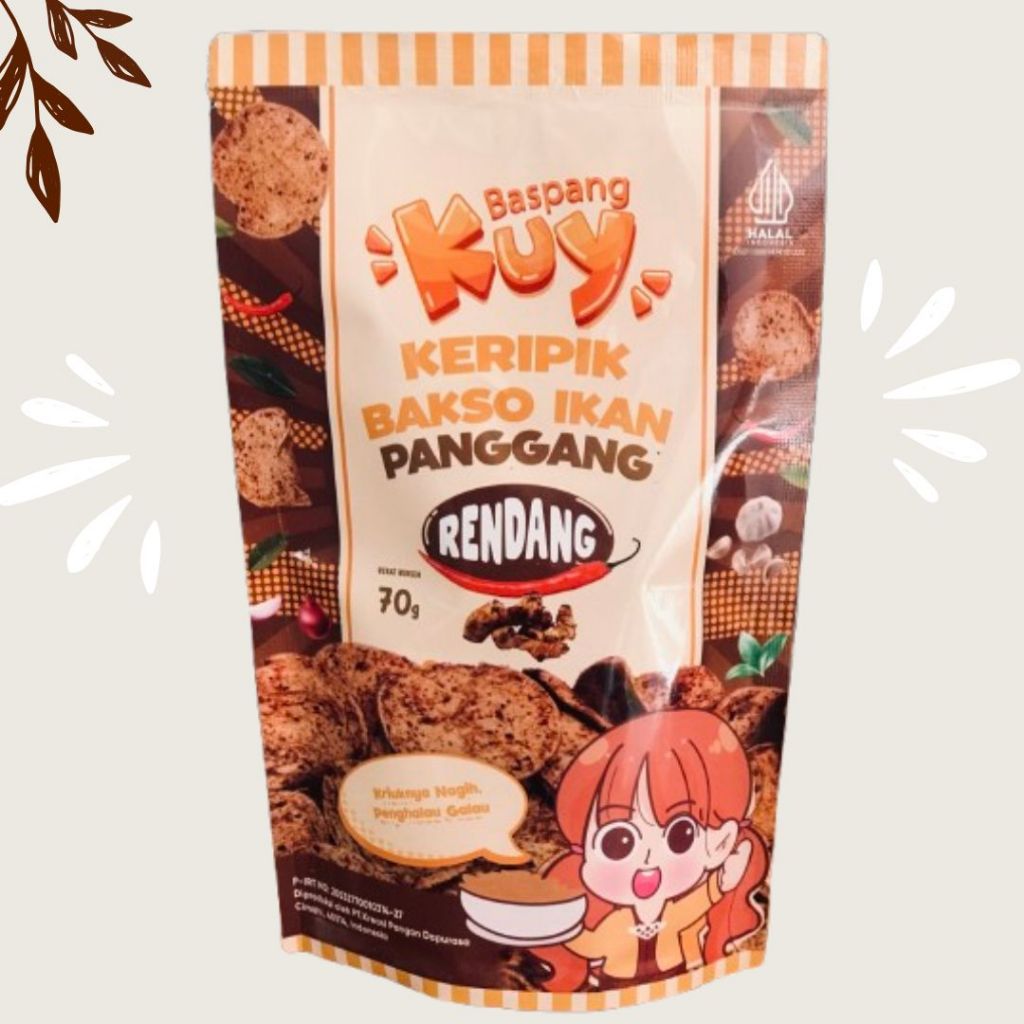 

Keripik Bakso Ikan Panggang (BASPANG) - Varian Rendang