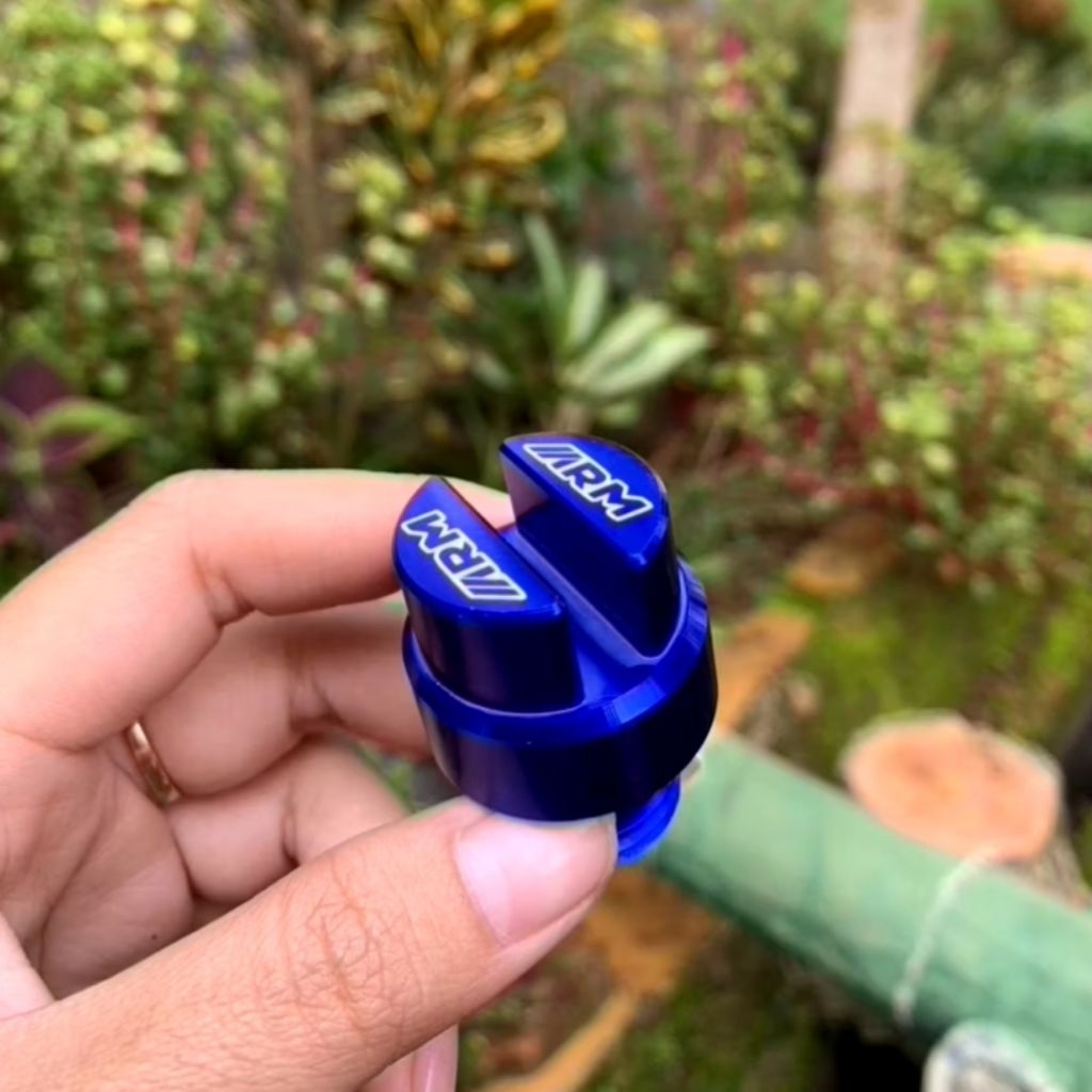ARM Tutup Oli Mesin Full CNC Universal Baut Tutup Oli Gardan Stainless untuk Yamaha & Honda Nmax Aer