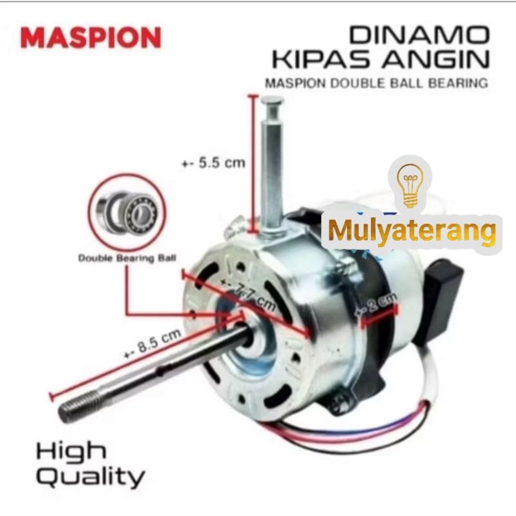 Dinamo/Mesin Kipas Angin Maspion 16 inch, Maspion Double Bearing 16 Inch dan Dinamo RRT Universal 16