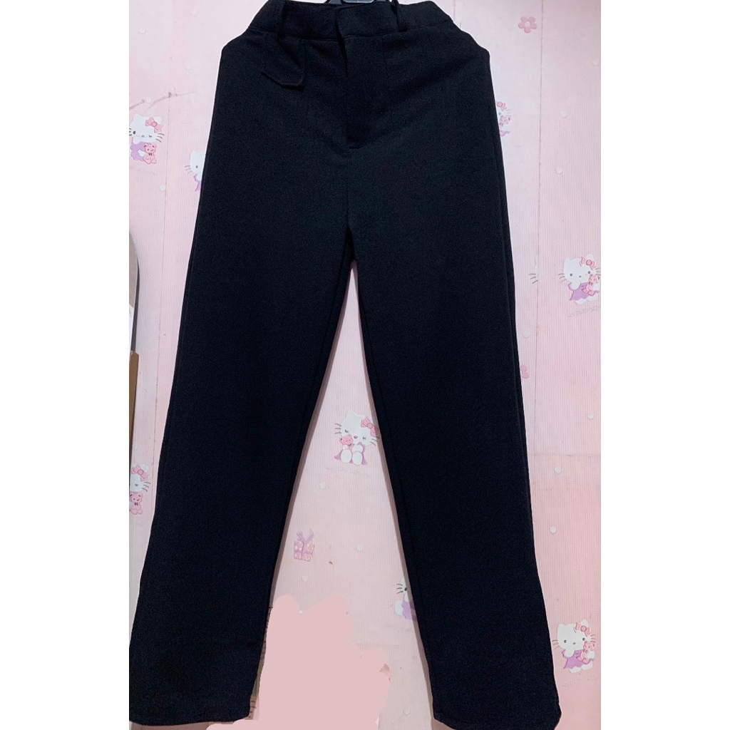 [PRELOVED] pants knit hitam