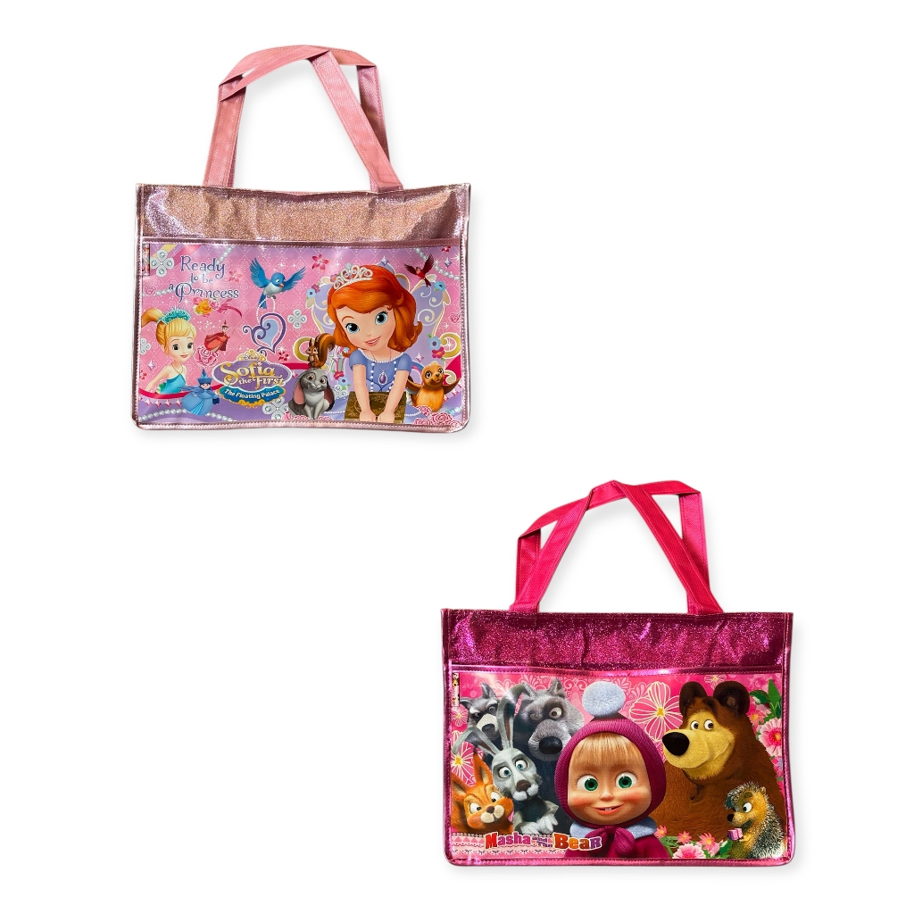 ESTEE ANAK - Tas Sekolah Anak Perempuan / Glitter / Jinjing Anak / Tenteng / Souvenir Totebag Import