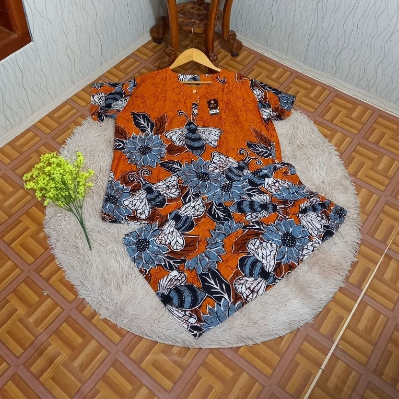 KODE D1R Setelan Gogo Pendek Jumbo Bahan Rayon PremiumOne Set Pendek Jumbo Busui Friendly