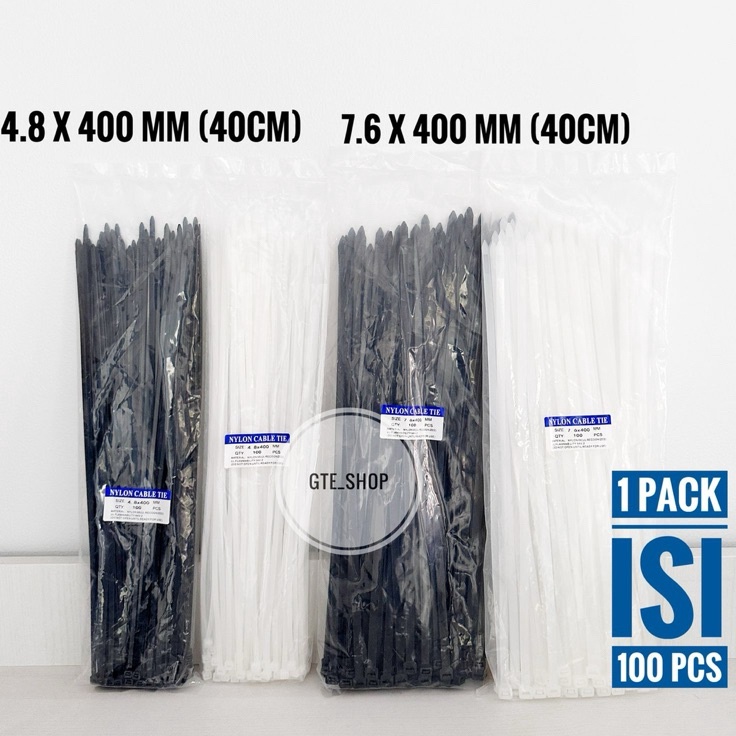 

Kabel Ties 4cm 4mmPROMO TERMURAH Cabel Tie Putih dan Hitam