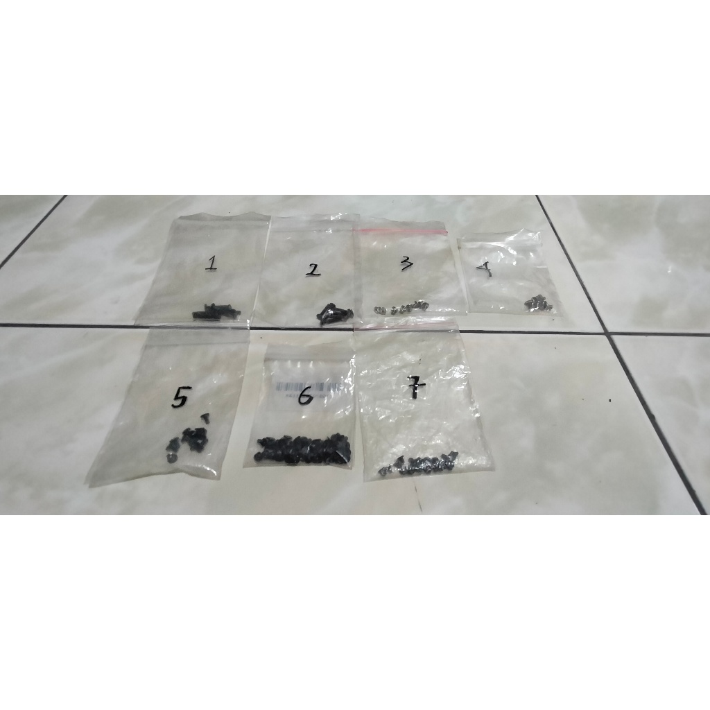 Baut Mur Screw Sekrup Case Casing Laptop Asus X441u x441m x441b Original Bawaan Laptop