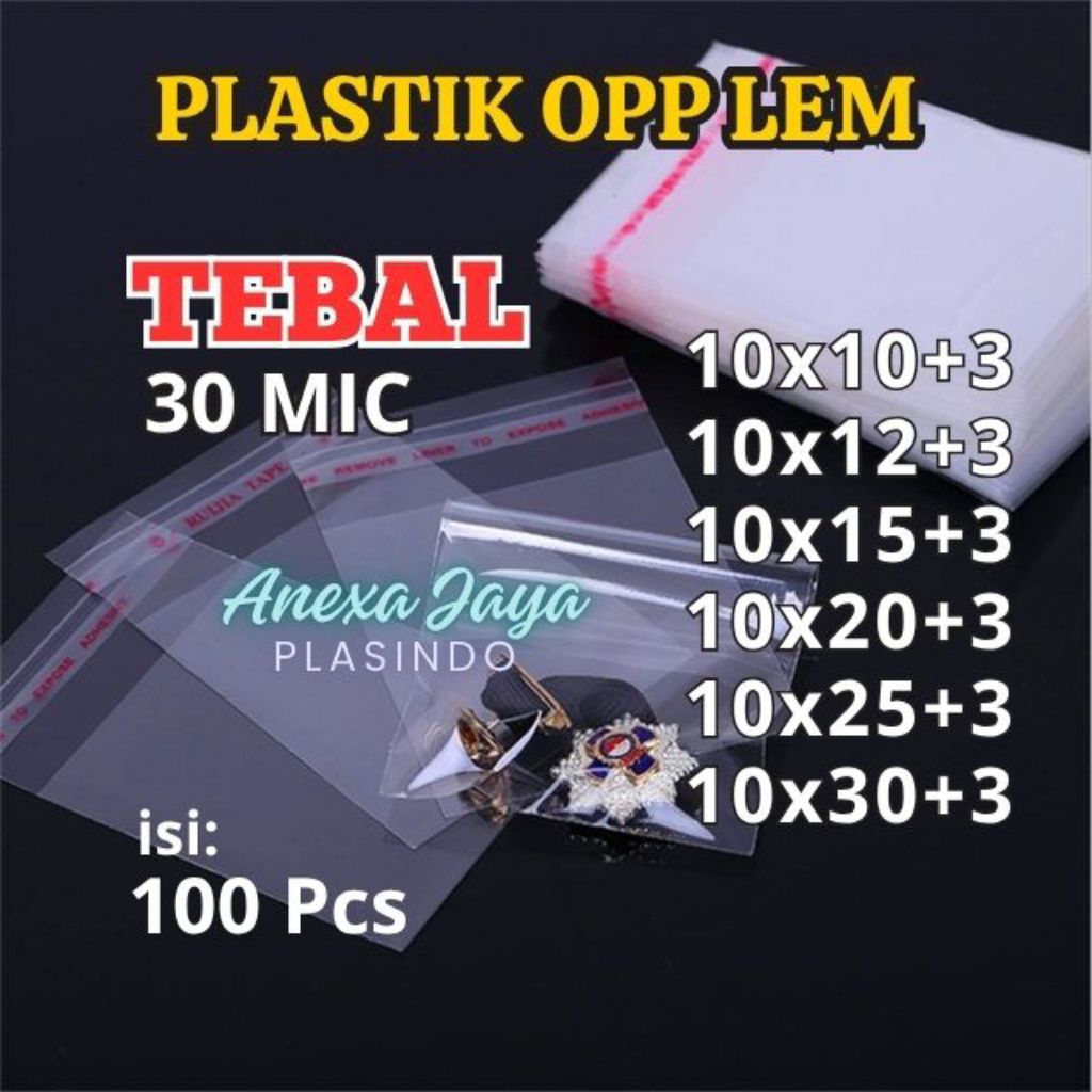 

PLASTIK OPP LEM LEBAR 10 CM TEBAL 30 MICRON