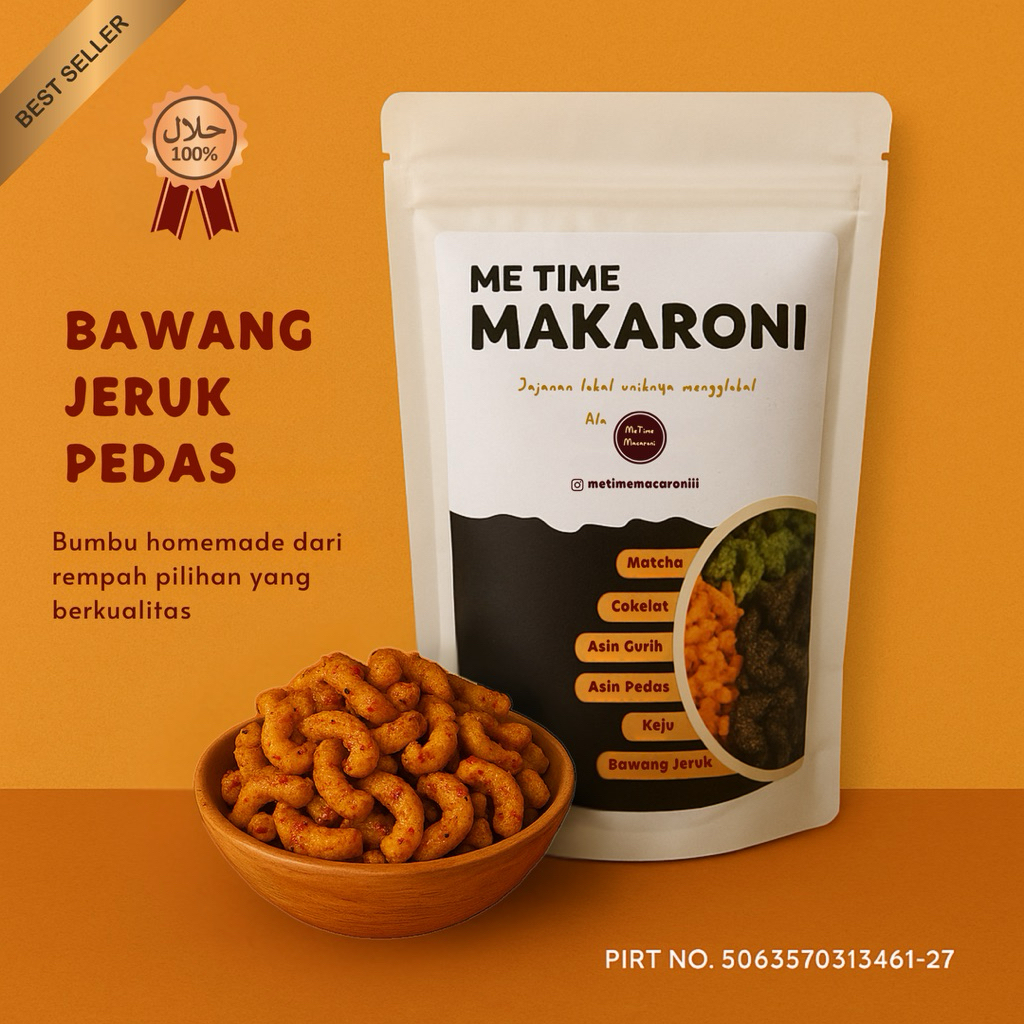 

Makaroni Sultan Bawang Jeruk Pedas | cemilan jajanan enak murah