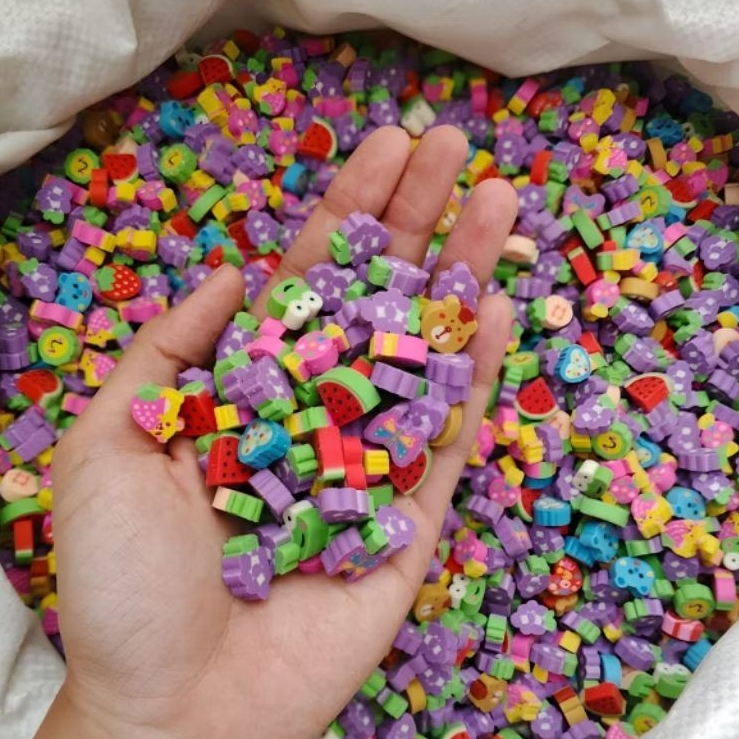 

{ Isi 500Pcs/500 Gram } Penghapus Mini | Penghapus Karakter Motif Mix