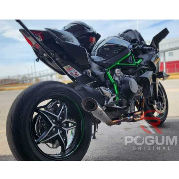 Kawasaki H2 H2R || Knalpot H2 full system RC-POGUM type Vandemon chrome colour th 2015 up