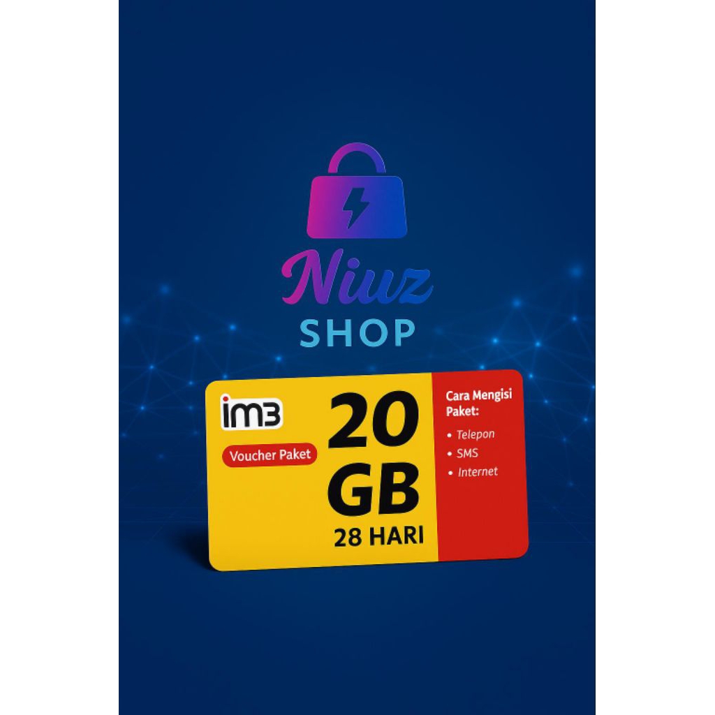 VOUCHER Indosat 20GB 28HARI