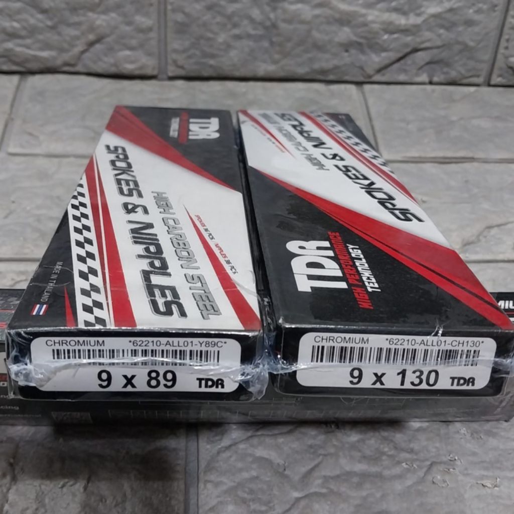 Ruji Set Chrome TDR Depan Belakang Ring 14 Vario Beat Mio Scoopy Spacy Genio All Matic Original