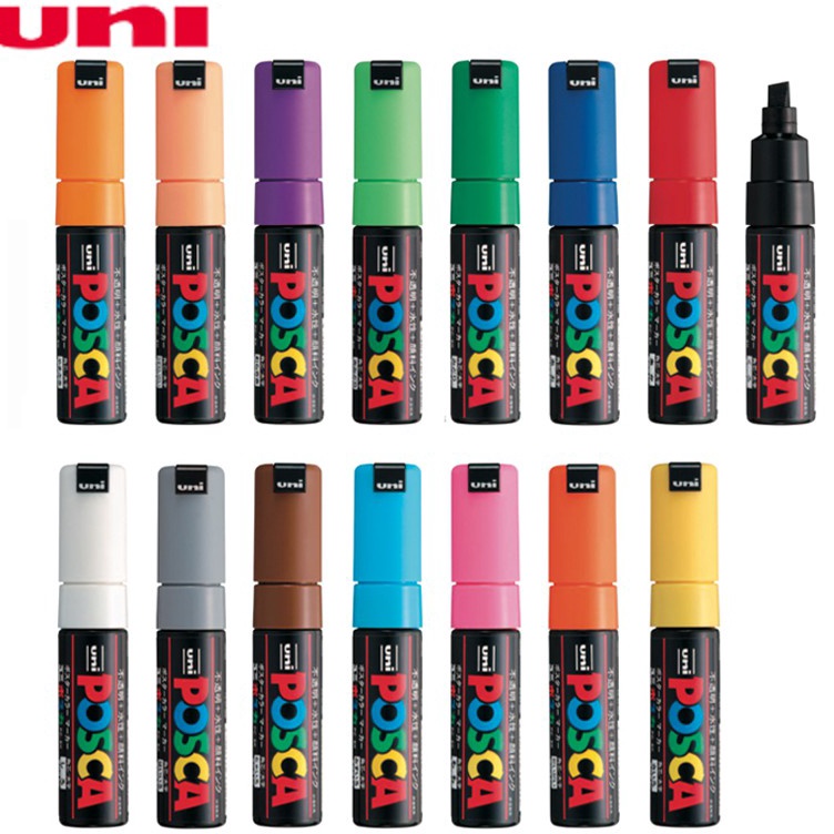 

KODE U35O Uni POSCA Paint Marker PC8K Broad Chissel Tip 8mm Part 2
