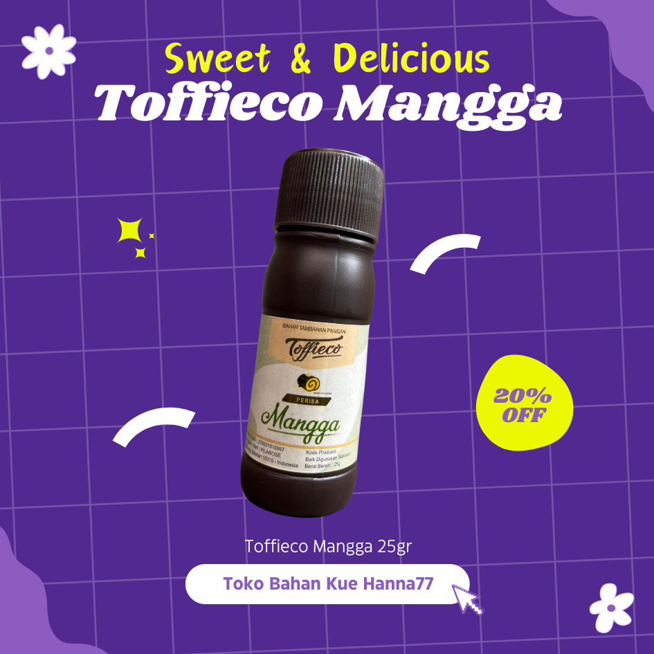 

Toko Bahan Kue Hanna77 - Toffieco Perisa Mangga 25ml Essence untuk Kue Minuman Pewarna Rasa