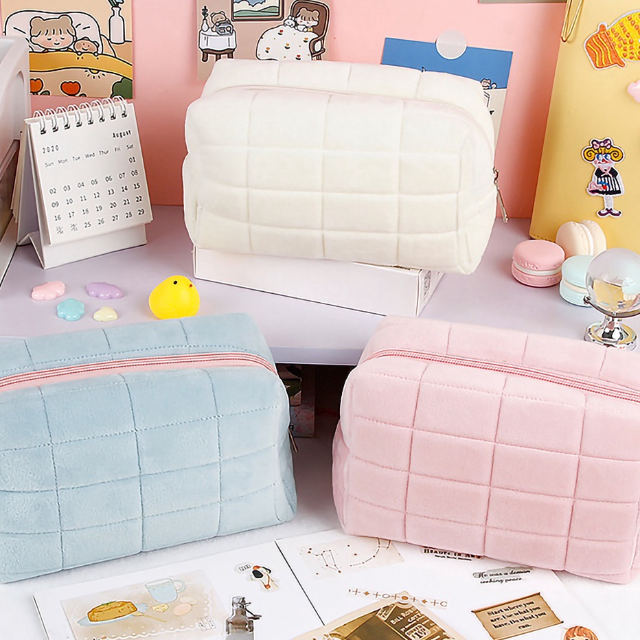 

Bisa Cod T pensil lucu tas kapasitas besar pensil warna macaron tas kosmetik t pensil mewah t pensil siswa kreatif