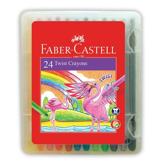 

KODE H29Z Twist Crayon 24 Warna Crayon Putar 24 Warna Faber Castell