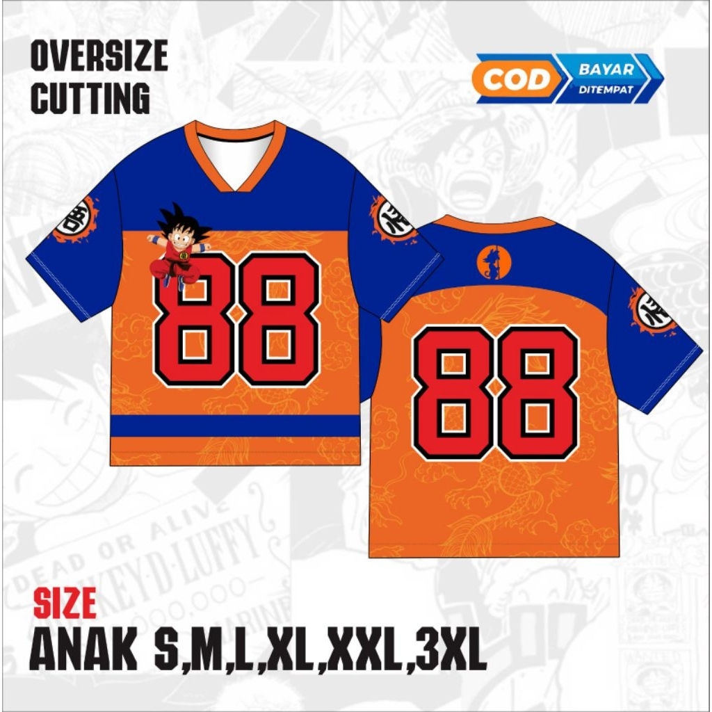 Kaos Dragonball Oversize / Kaos Goku Dragonball / Baju Dragonball Terbaru / Kaos Anime