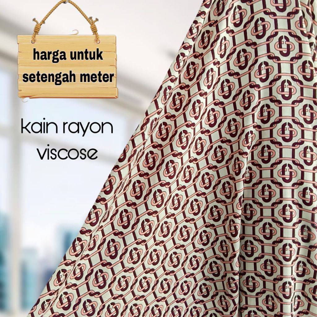 Kain Katun Rayon Viscose Motif Etnik Pinggiran Terbaru