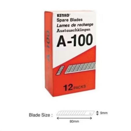 

ISI CUTTER KENKO A-100 ( HARGA PERPACK ISI 12 TUBE)