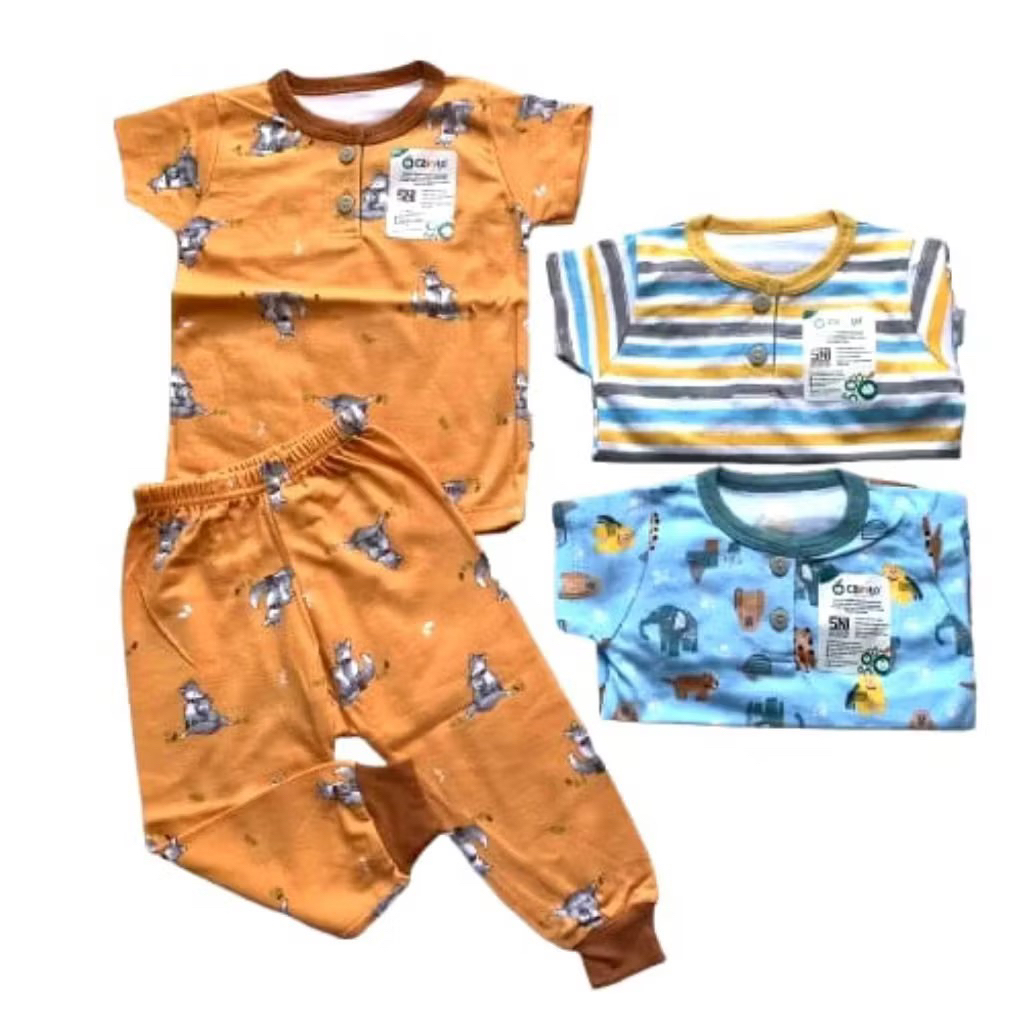 3pcs-Setelan Cainito motiv lengan pendek celana panjang(CPR)