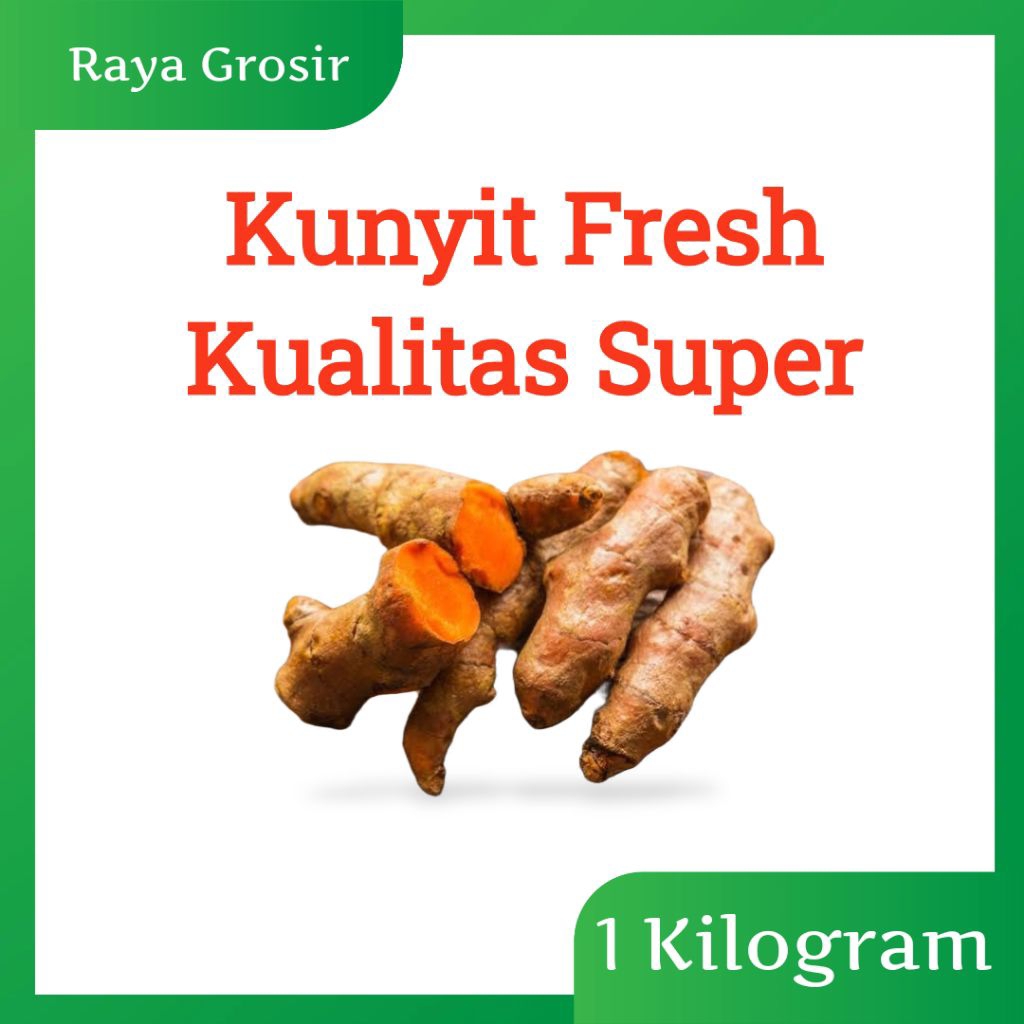 

Kunyit/Kunir Fresh Kualitas Super 1kg Siap Kirim Aman