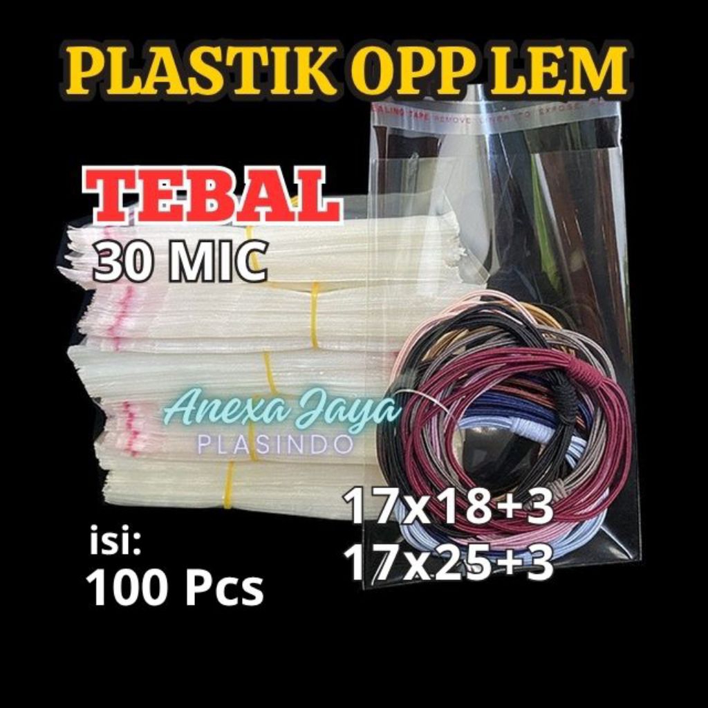 

PLASTIK OPP LEM LEBAR 17 CM TEBAL 30 MICRON