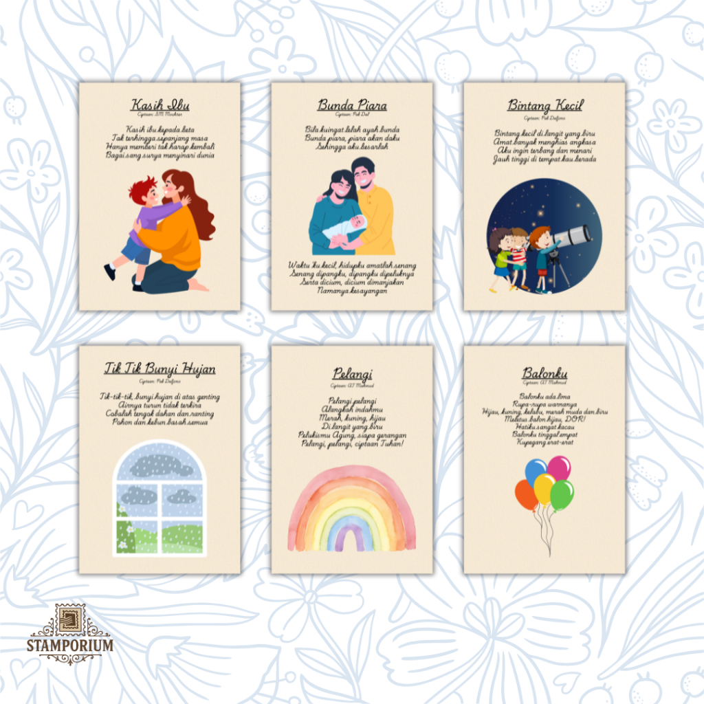 

STAMPORIUM | Kartu Pos / Postcard | Lagu Anak-Anak