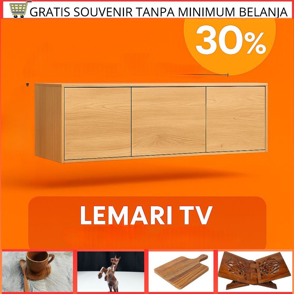 SIDEBOARD TV GANTUNG | MEJA NAKAS TV GANTUNG | MEJA GANTUNG TV