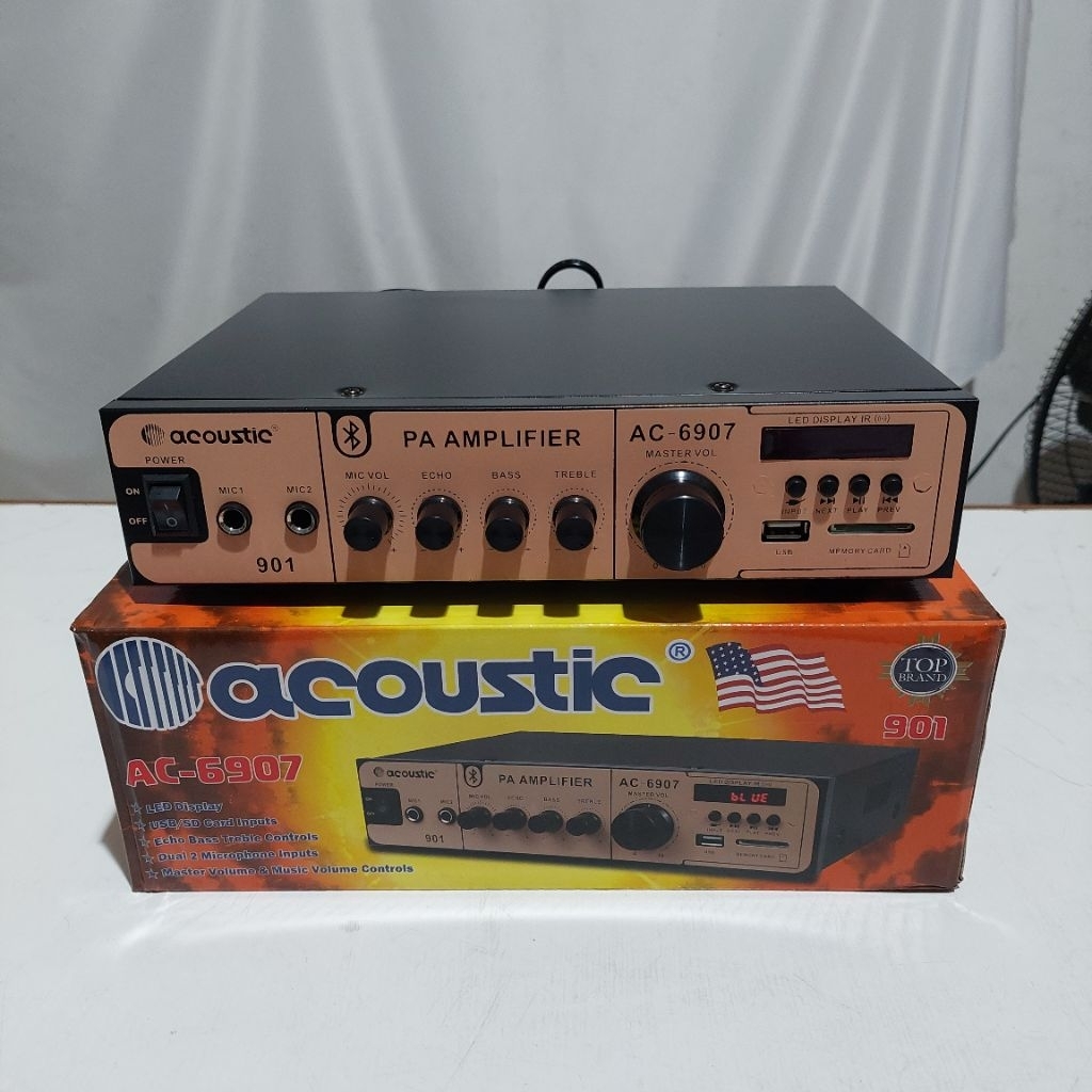 amplifier Acoustic 6907 901 amplifier PA untuk TOA