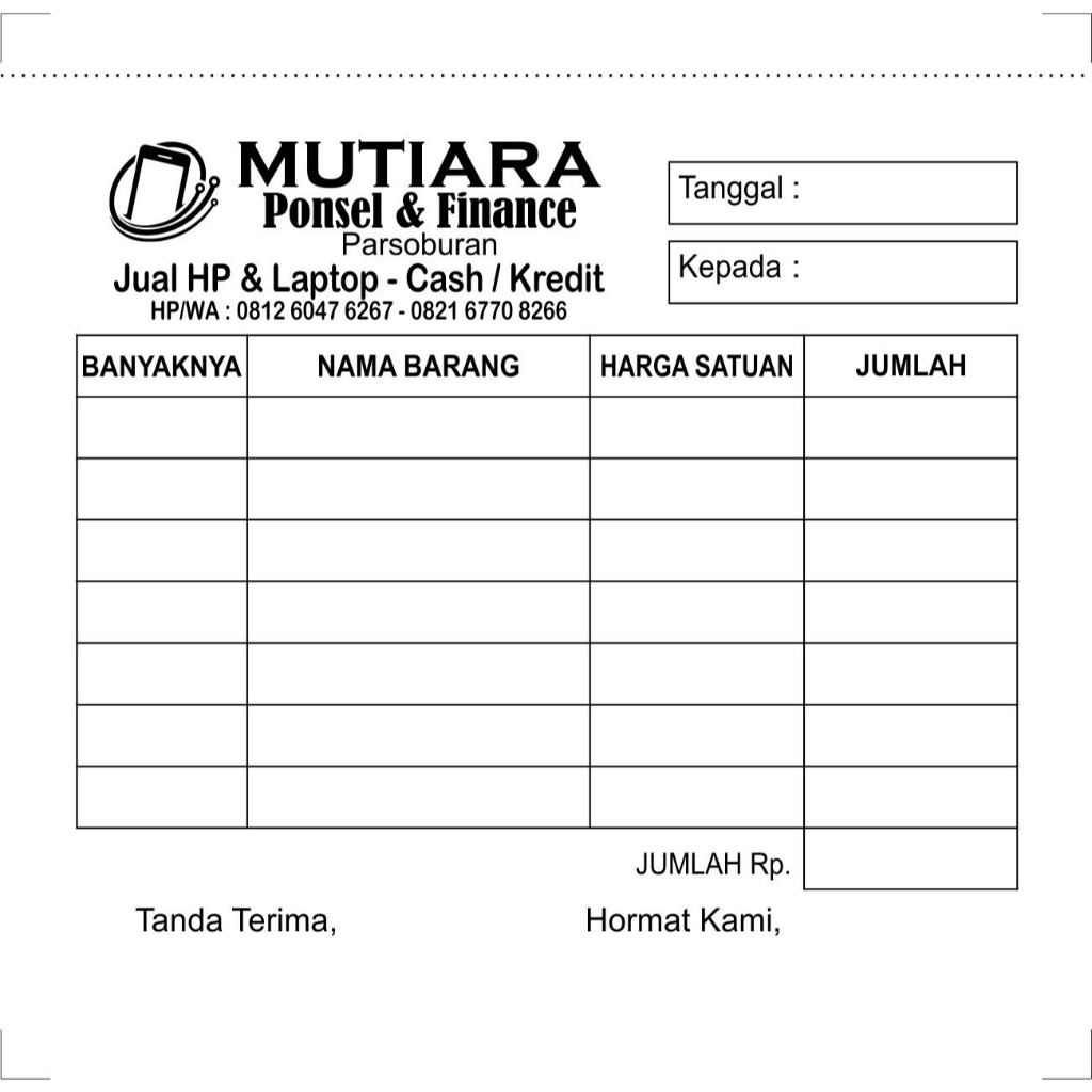 

Cetak Nota Mutiara Ponsel & Finance
