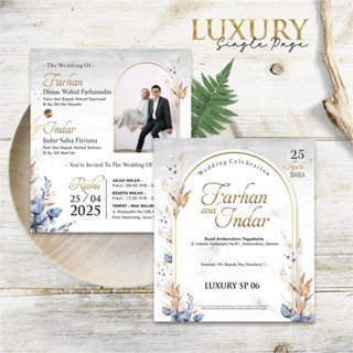 UNDANGAN NIKAH CUSTOM - UNDANGAN PERNIKAHAN SIMPLE FOTO - UNDANGAN LUXURY SP