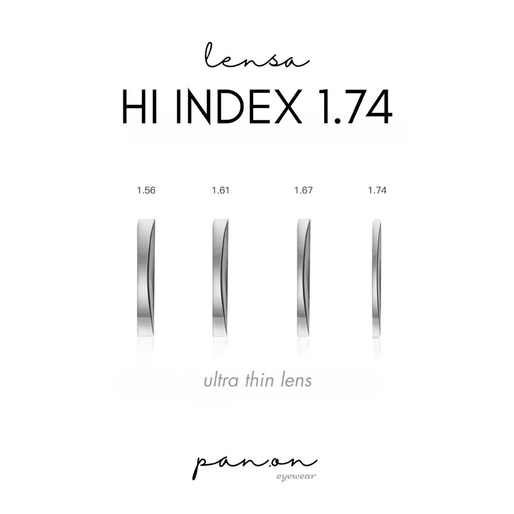 PAN.ON Eyewear • Lensa HI Index 1.74 - ultra thin lens