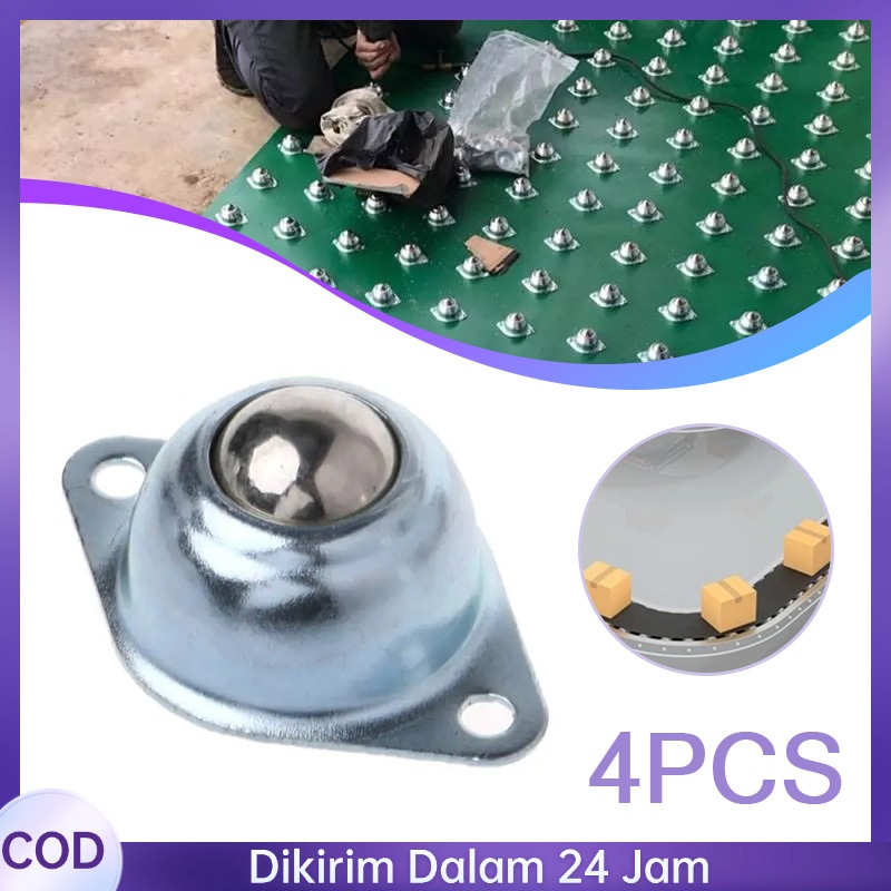 4pcs/Set 16mm Roda 360 Derajat Roda Caster Roda Kaki Roda Kecil Tahan Aus Dan Kuat Ball Transfer Uni