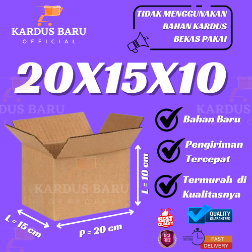 

Kardus 20x15x10 | Kardus Kecil | Packing Aksesoris | Box Corrugated B Flute Tebal dan Kuat | Kardus Packing Online
