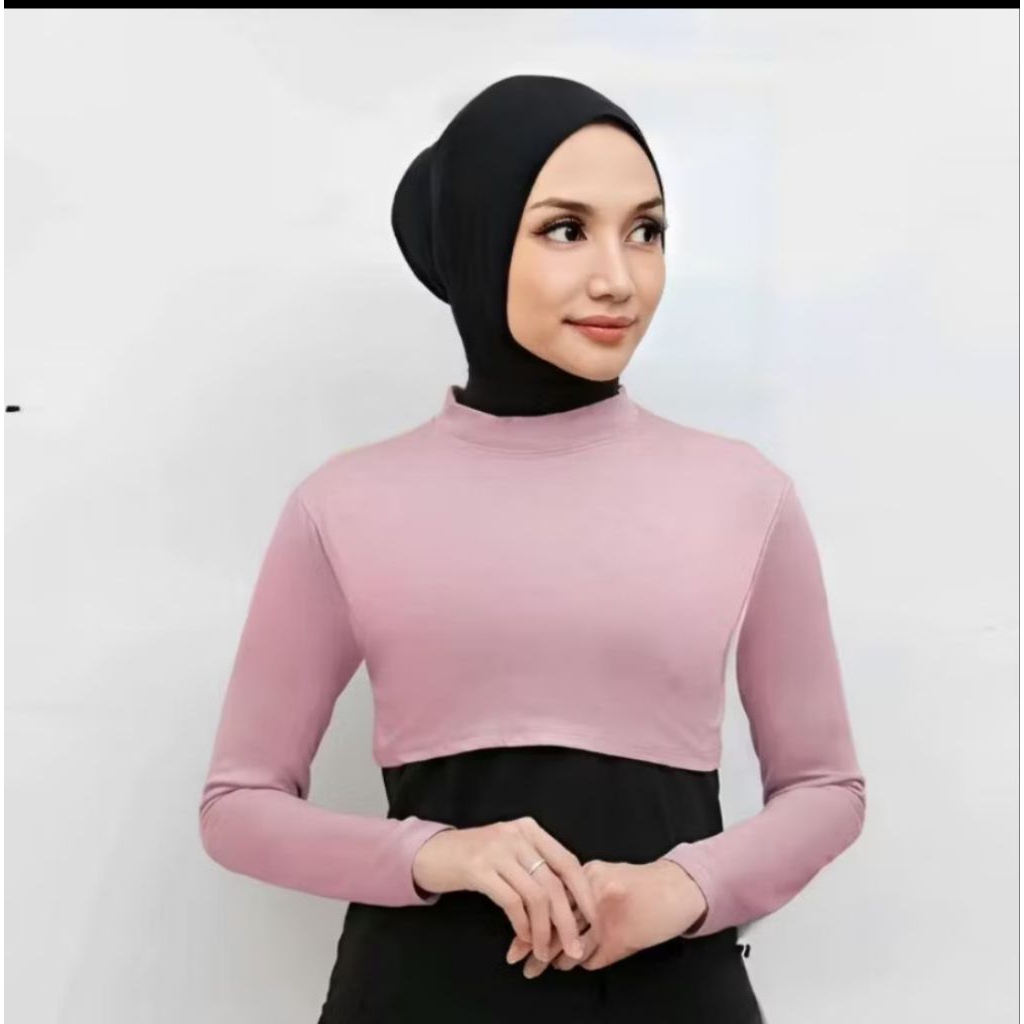 Manset india crop top lengan panjang//manset crop top setengah badan rayon super