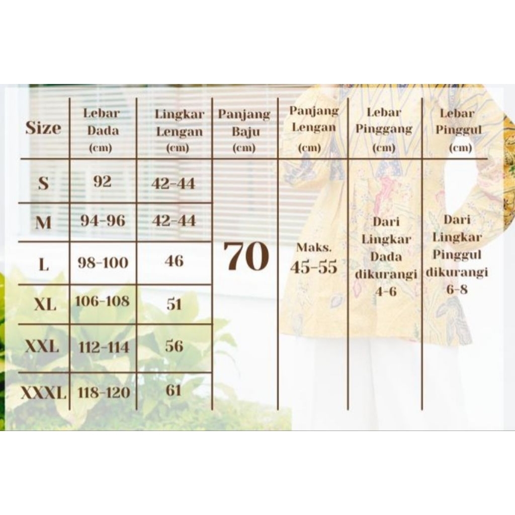 Stokbana_ - Batik Solo Trendy - Blouse Batik Dara Lapis Furing Atasan Kerja Wanita