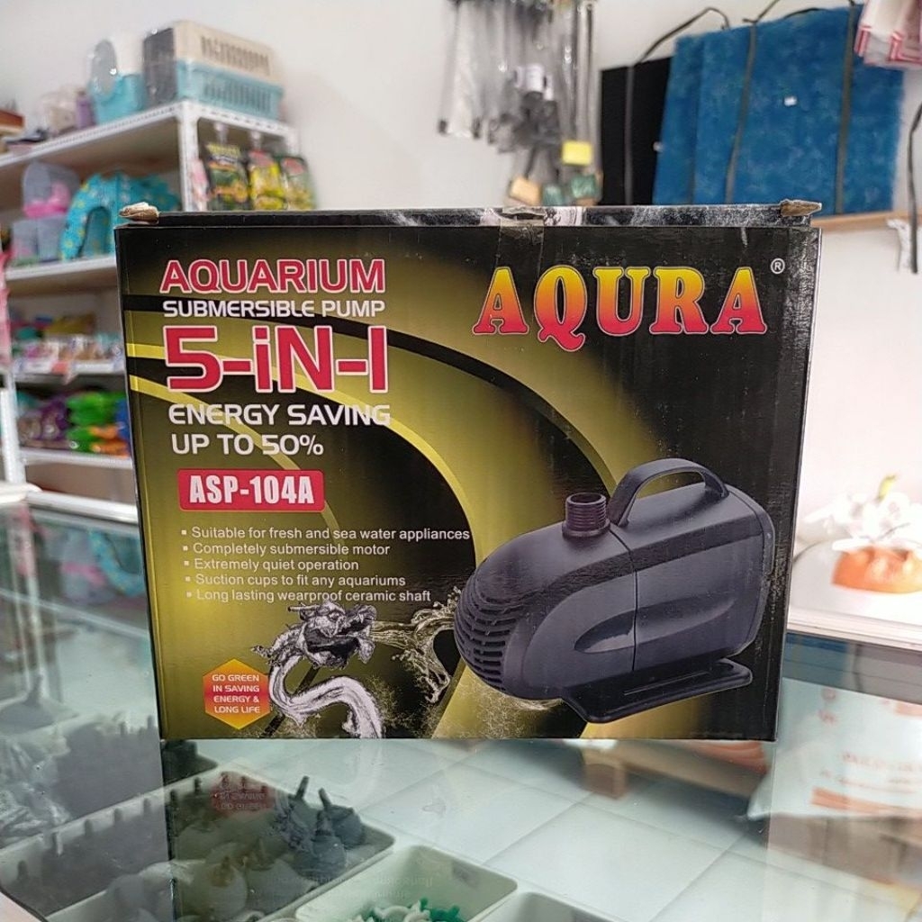 Mesin Pompa Aquarium 104A Aqura