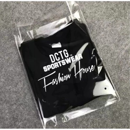 

plastik opp bening custom design plastik packaging baju
