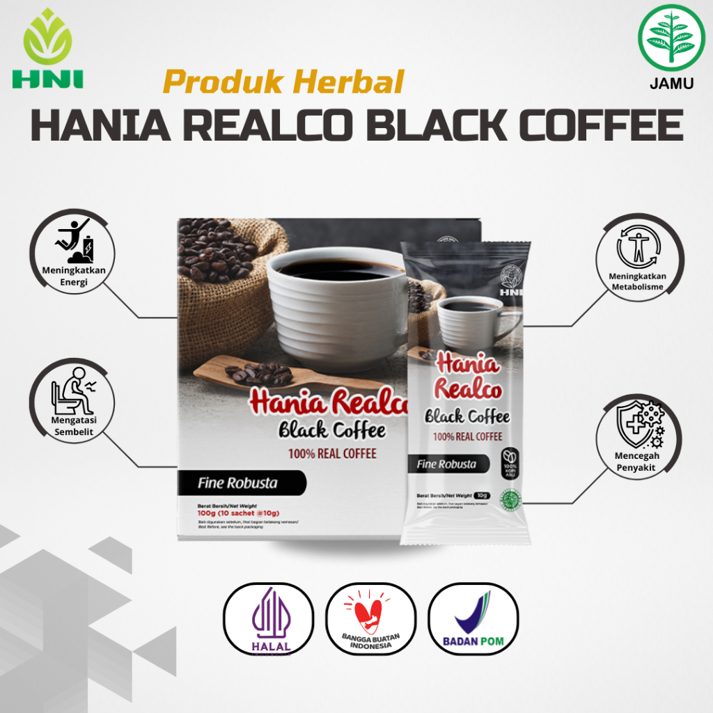 

HANIA REALCO BLACK COFFEE FINE ROBUSTA Kopi Robusta Asli Solusi Atasi Risiko Penyakit Tertentu Berkat Kandungan Kafein Dan Antioksidannya Rasanya Kuat dan Bikin Semangat. Kopi Terbaik