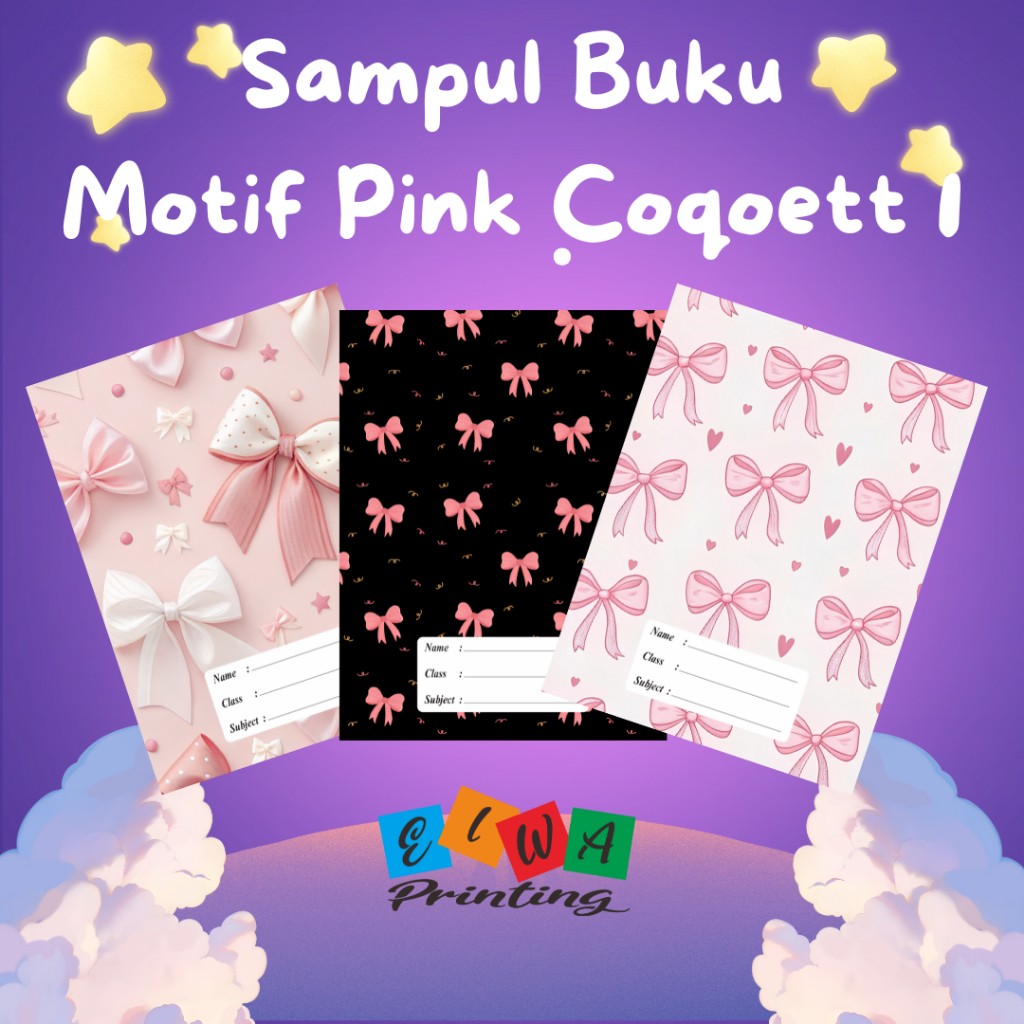 

(ISI 8 LEMBAR) SAMPUL BUKU TULIS SIDU CAMPUS BIGBOSS / SAMPUL BUKU MOTIF PINK COQUETTE PINK AESTHETIC MOTIF PITA PINK ESTETIK Part 1 / Sampul Custom / SAMPUL BUKU AESTHETIC