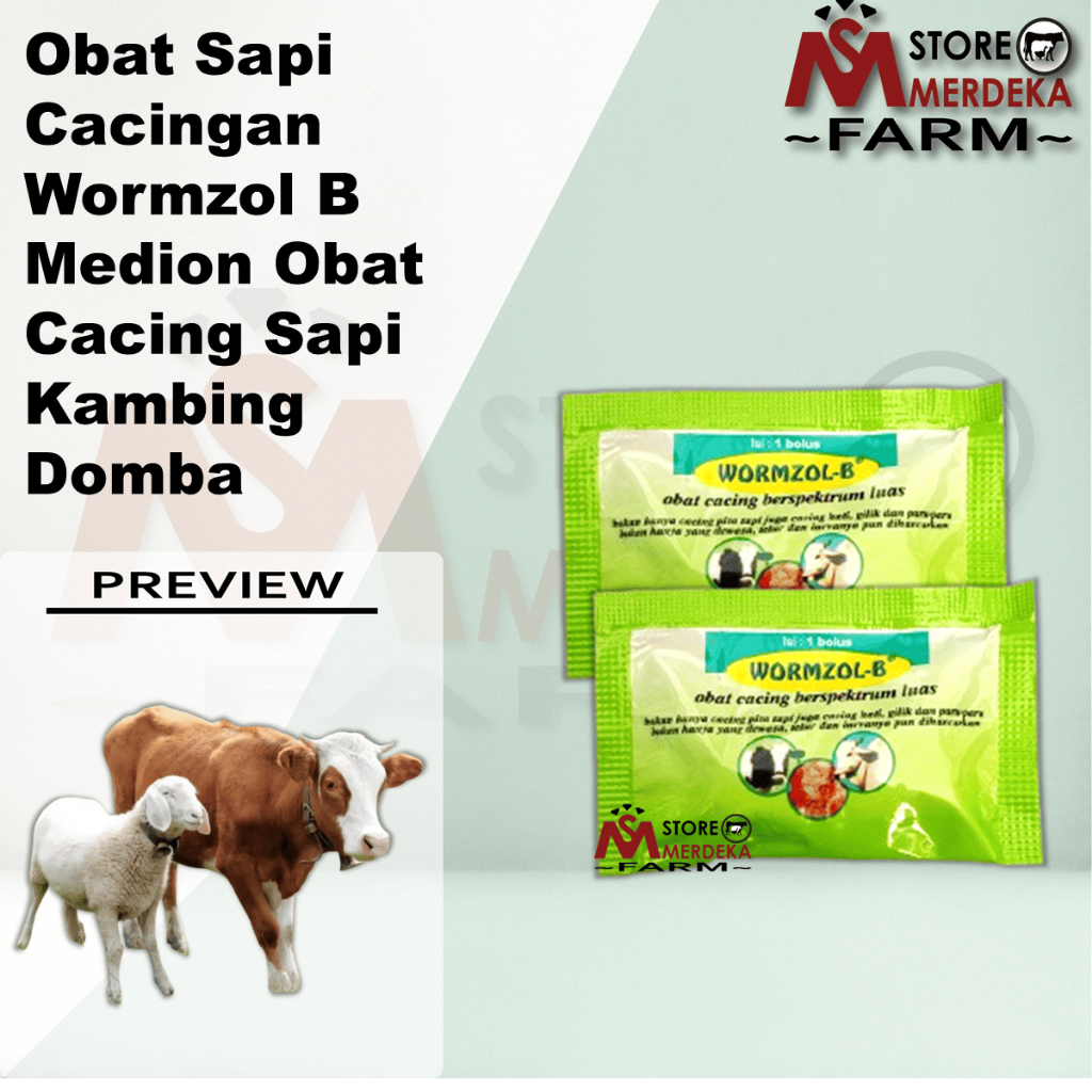 Obat Sapi Cacingan Wormzol B Medion Obat Cacing Sapi Kambing Domba