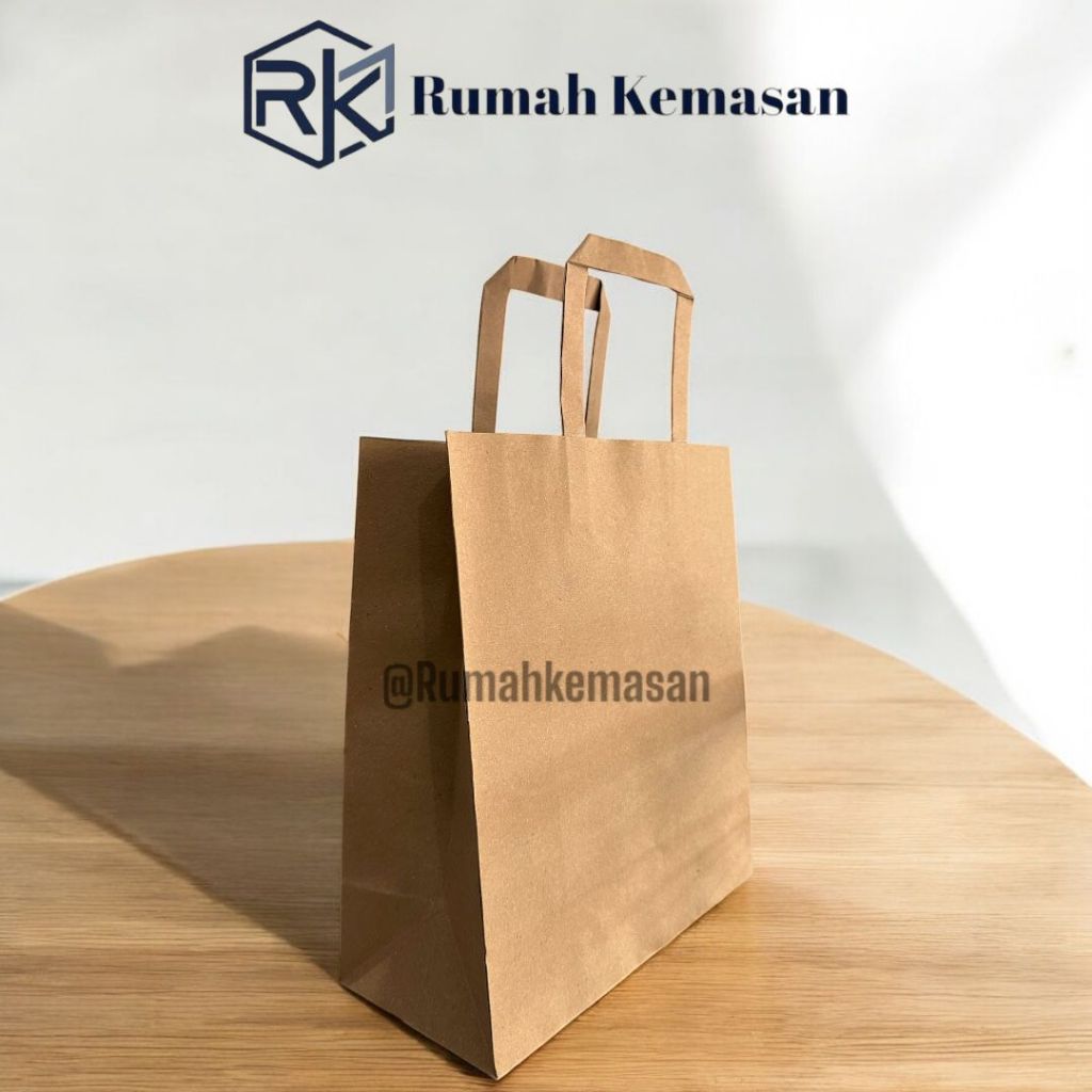 

[12 pcs ]Paperbag Kraft Lunchbox 22 x 10 x 25 | Tas Kertas Coklat | Tas Souvenir Goodie Bag Coklat |Kraft Shopping Bag |