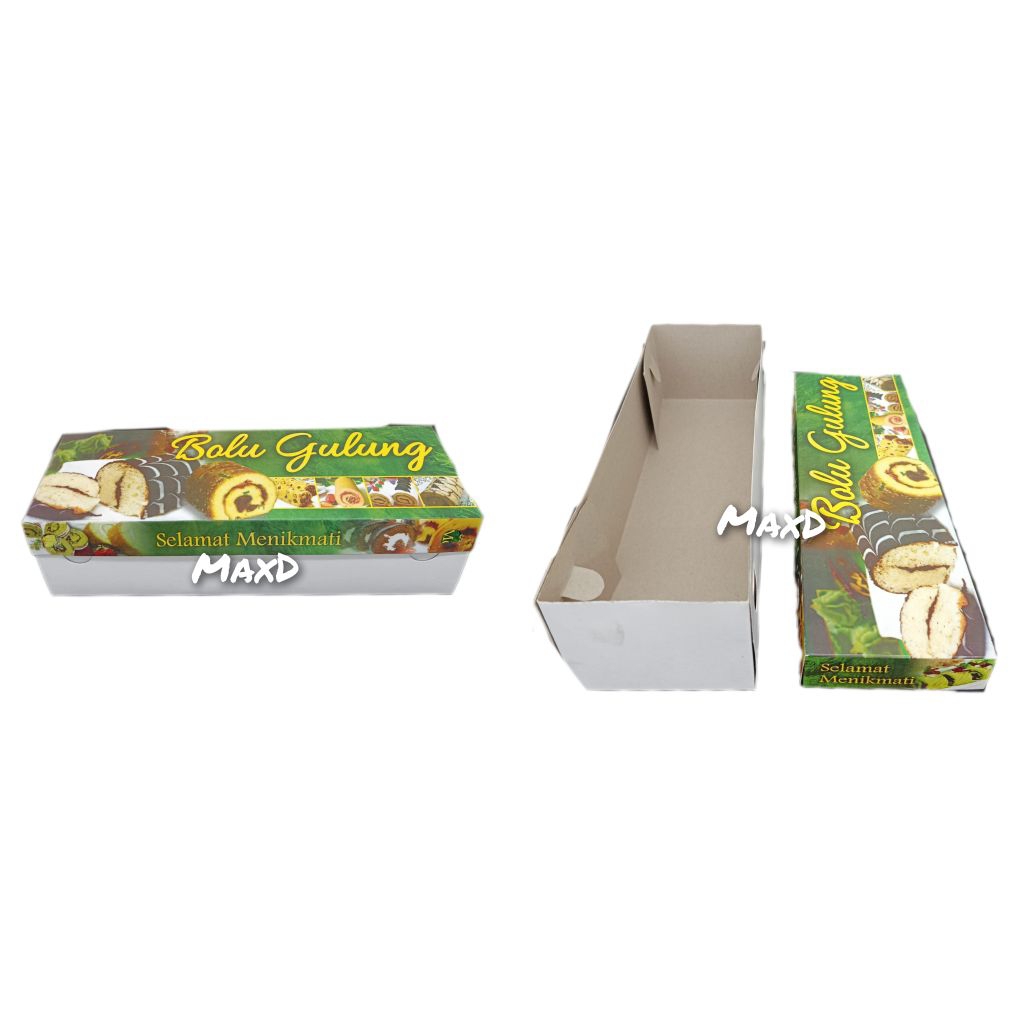 

Kotak Bolu Gulung Ekonomis UK 30×10× 5cm 50 Pcs