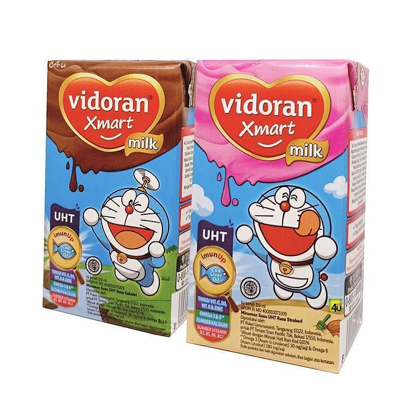 

UHT Susu Vidoran Xmart 110ML Coklat Strawberry / Susu UHT BELI 2 GRATIS 1