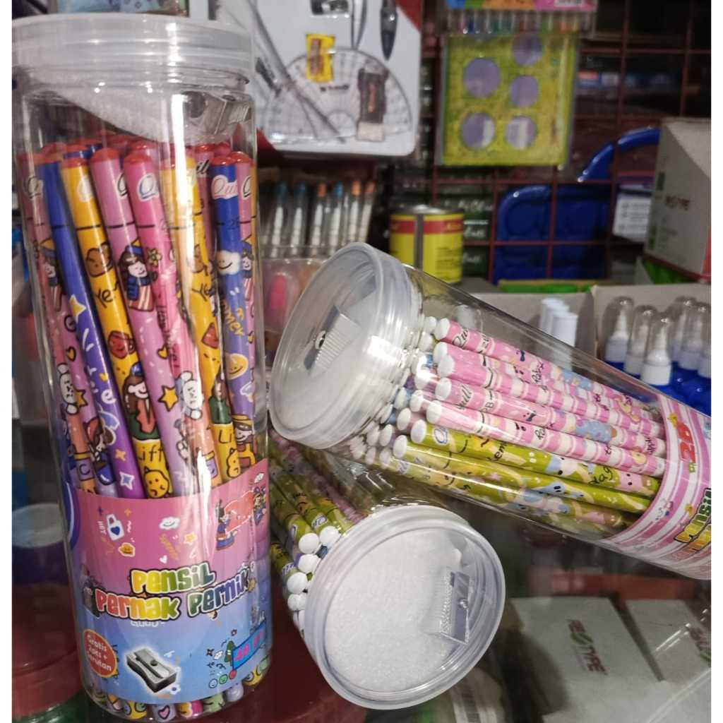 

D3W! PENSIL TABUNG 2B ISI 50 PCS + RAUTAN