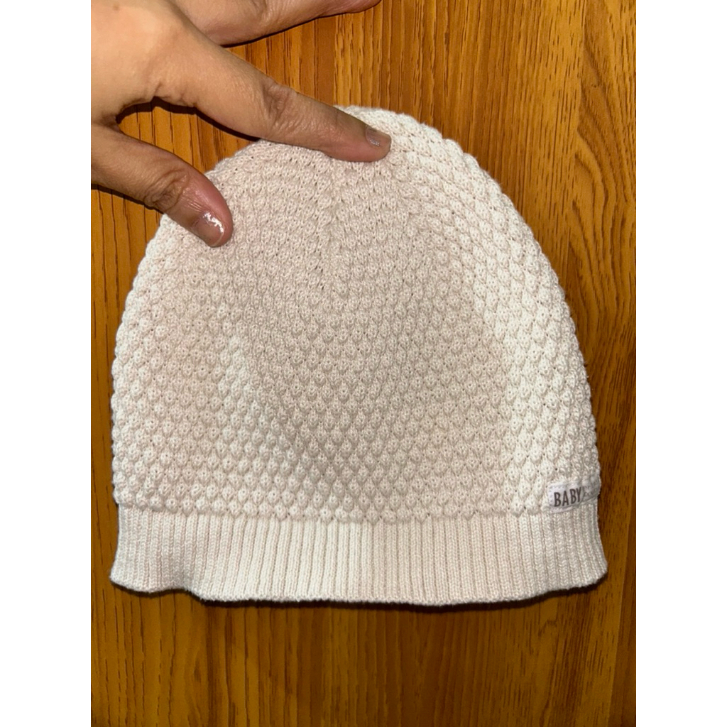 Topi Bucket Hat Rajut Anak Warna Cream Merk Hnm (Original)