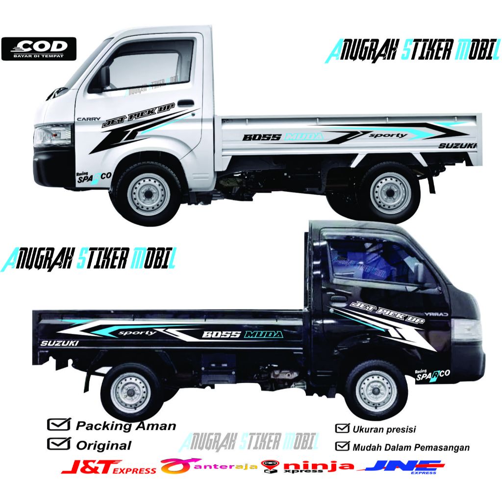 [TERLARIS] Stiker Carry Pick Up Terbaru Stiker Body Mobil Carry Pick Up