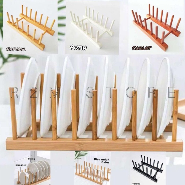 Sale sale Rak Piring Kayu  Rak Aesthetic  Rak Sebaguna  Rak Piring  Rak Gelas  Rak Buku  Dish Rack K