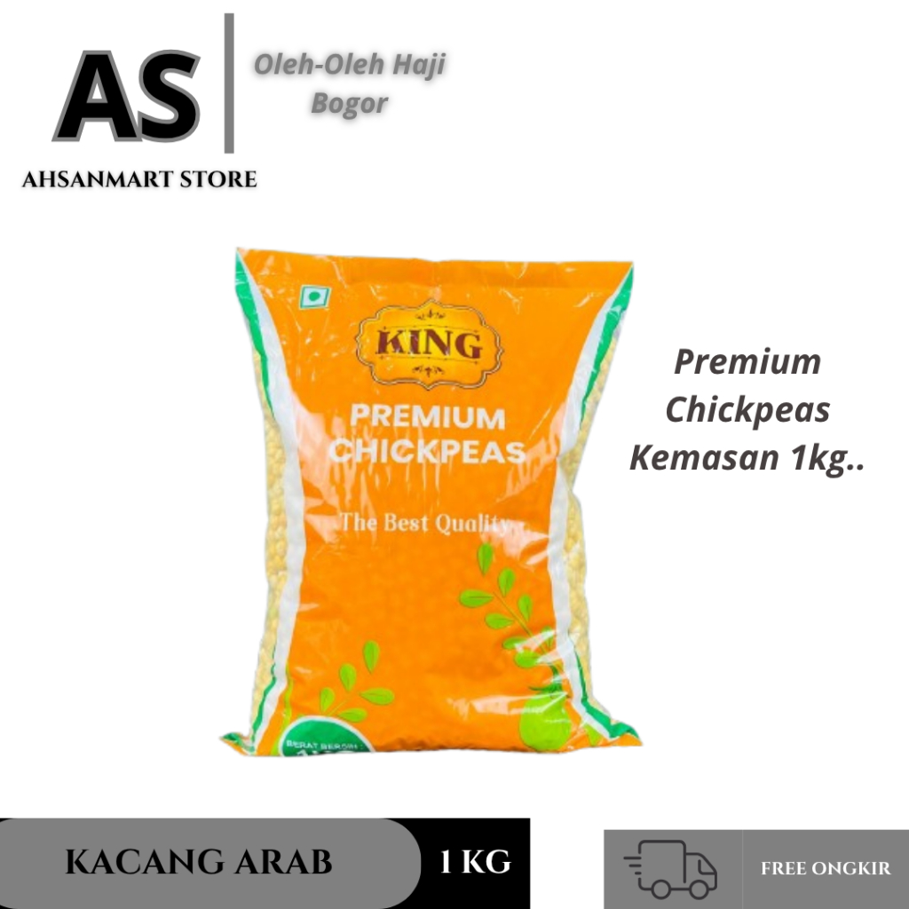 

Kacang Arab King Premium Chickpeas | Kacang Arab oleh-oleh Haji dan Umroh Kemasan 1kg
