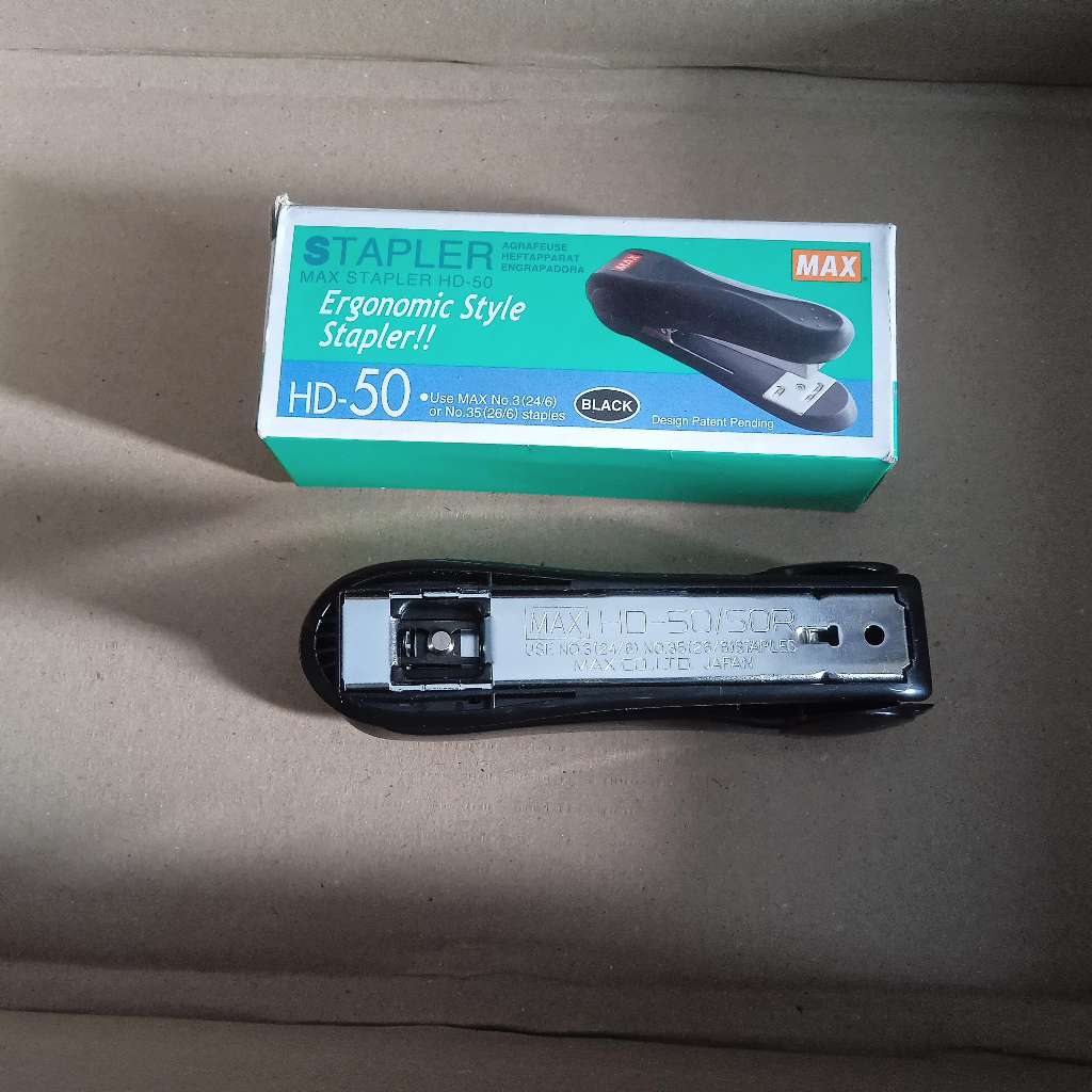 

BISA INSTANT / COD Staples Max Stapler HD-50 Black Termurah Gratis Ongkir di Shopee