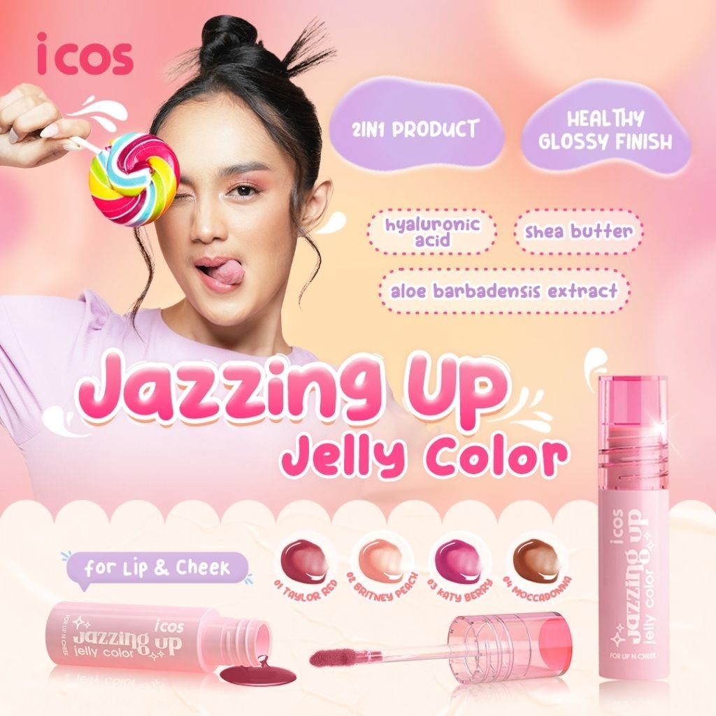 ICOS Icos icos - Icos jazzing up Jelly Color - Lip n Cheek - Jelly color